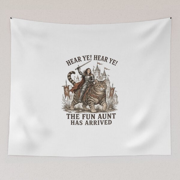 Item preview, Auntie Aunt Cat Knight Hear Ye The Fun Aunt Has Arrived designed and sold by sentfromemily.