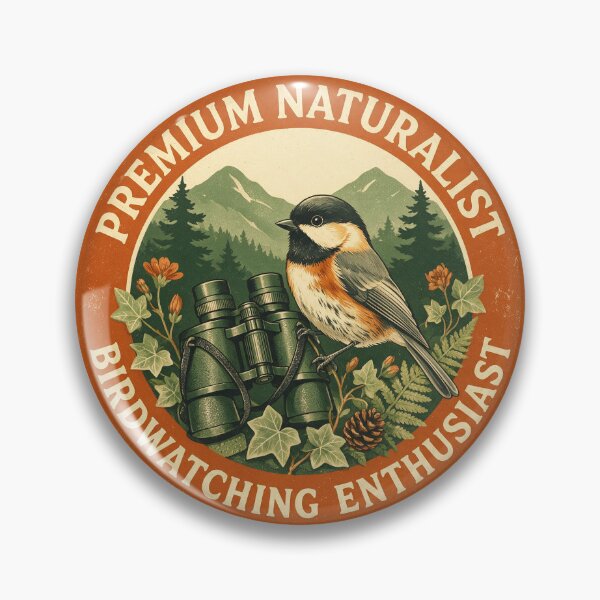 Item preview, Certified Bird Nerd Birdwatching Vintage Badge designed and sold by limos.