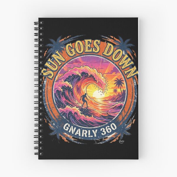 Item preview, Sun Goes Down: Sunset With Surfer designed and sold by Gnarly360.