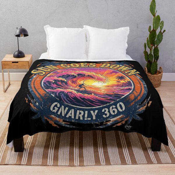 Item preview, Sun Goes Down: Sunset With Surfer designed and sold by Gnarly360.