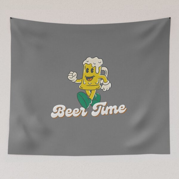 Item preview, Beer Time Funny Beer Lover Shirt, Vintage Drinking Graphic Tee, Retro Beer Mug Cartoon T-Shirt, Brewery Gift, Comfort Colors designed and sold by Xtusdior.