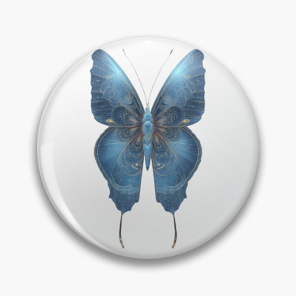 Item preview, Glowing Blue Butterfly Ethereal Insect Art  designed and sold by LC&LCPlatform.