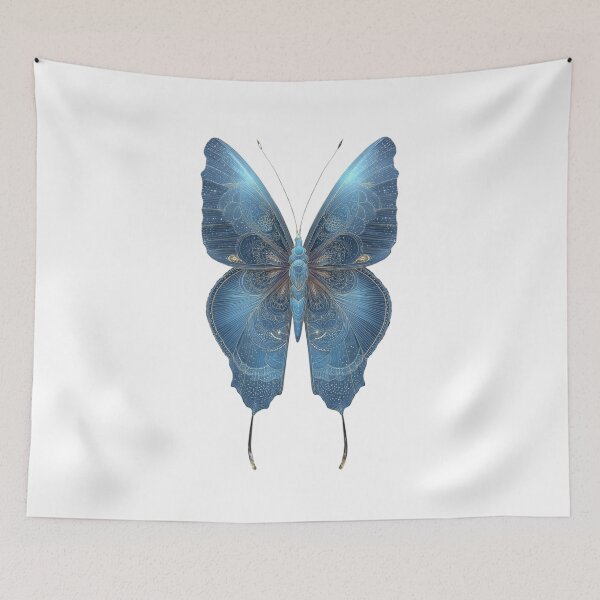 Item preview, Glowing Blue Butterfly Ethereal Insect Art  designed and sold by LC&LCPlatform.