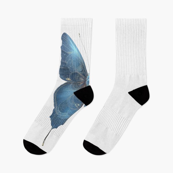 Item preview, Glowing Blue Butterfly Ethereal Insect Art  designed and sold by LC&LCPlatform.