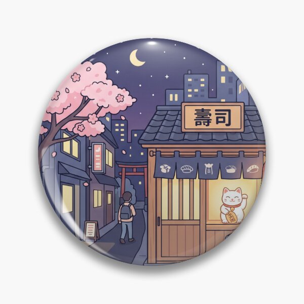 Item preview, Japan at night designed and sold by SoraPetals.
