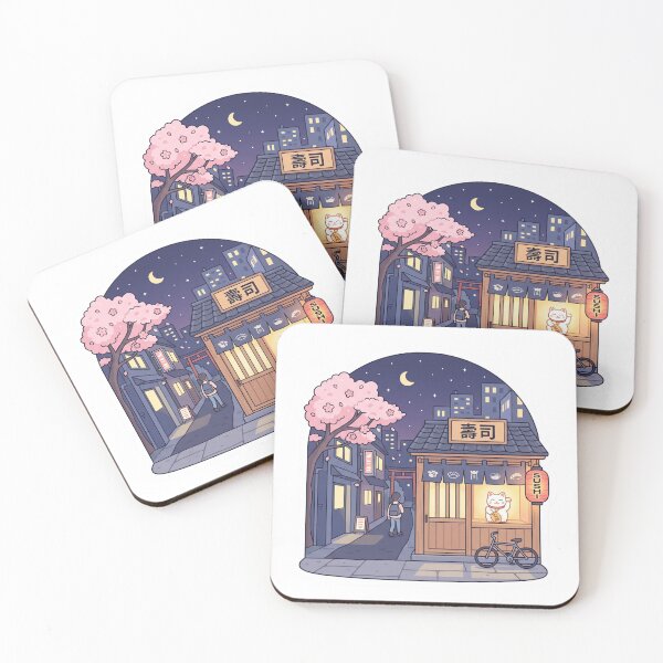 Item preview, Japan at night designed and sold by SoraPetals.