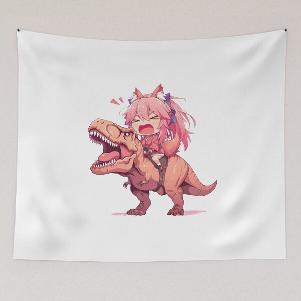 Item preview, Tamamo no Mae Fate Grand Order Dinosaur Chibi Adventure designed and sold by Dashsopaner.