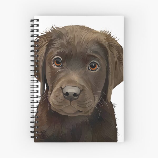 Item preview, Cute Chocolate Labrador Puppy Vector Art designed and sold by onebystudio.