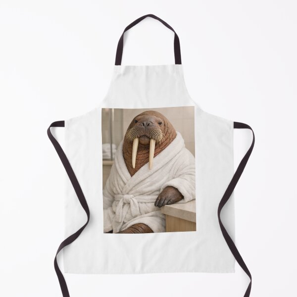 Item preview, Relaxing Bathrobe Walrus designed and sold by Sillytoe.