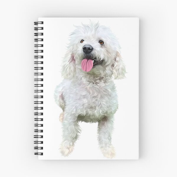 Item preview, Happy White Poodle Dog Vector Illustration designed and sold by onebystudio.