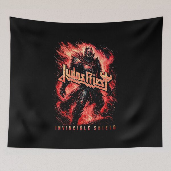 Item preview, Judas Priest - Invincible Shield: A Dynamic Heavy Metal Graphic designed and sold by interdesigner.