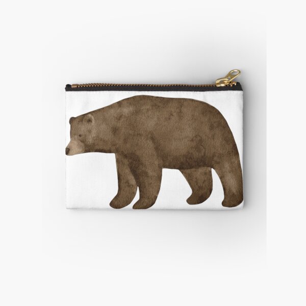 Item preview, Handpainted Watercolor Clumsy Cute Forest Brown Bear T-shirt designed and sold by ThomaasFields.