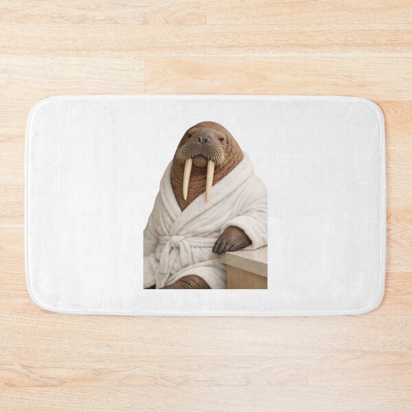 Item preview, Comfy Bathrobe Walrus designed and sold by Sillytoe.