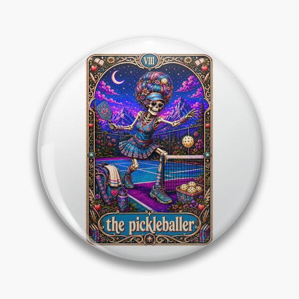Item preview, Funny Tarot Skeleton - The Pickleballer designed and sold by Travelslightly.