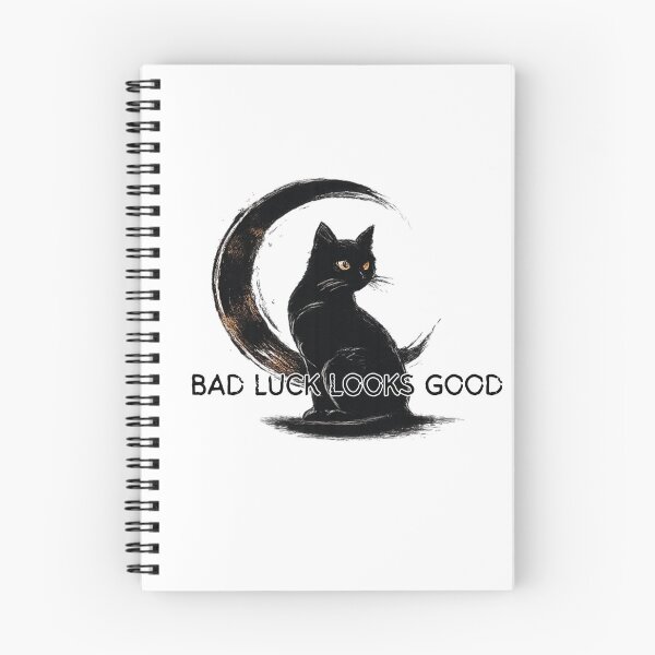 Item preview, Bad Luck Looks Good Black Cat Crescent Moon designed and sold by NESTORY-Studio.