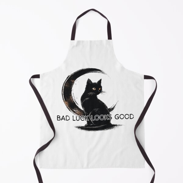 Item preview, Bad Luck Looks Good Black Cat Crescent Moon designed and sold by NESTORY-Studio.