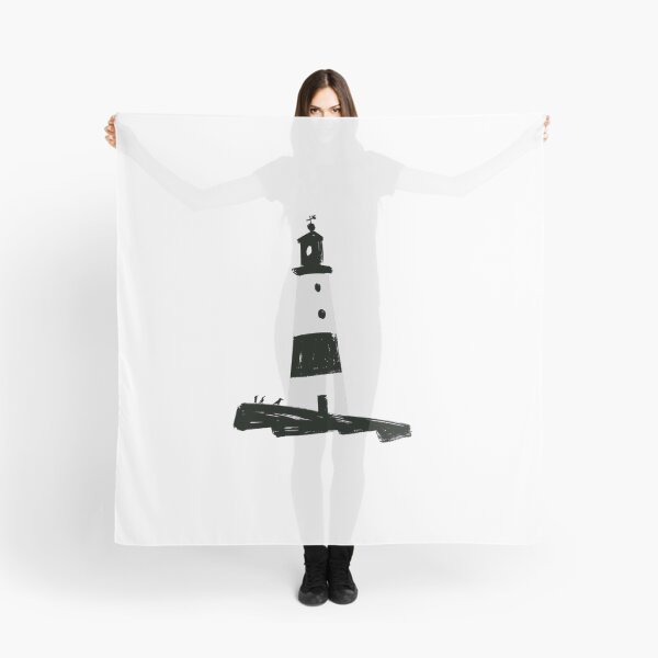 Item preview, Watercolor Lighthouse Nautical Illustration – black and White Coastal Lighthouse designed and sold by Ramona-Gliga.