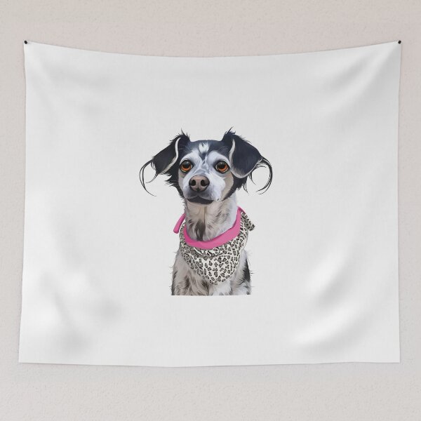 Item preview, Cute Dog with Leopard Bandana Vector Illustration designed and sold by onebystudio.