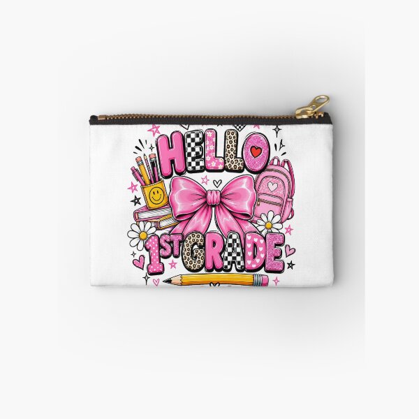 Item preview, Hello 1st Grade Cute Pink Bow Back To School designed and sold by QuiteOrbit.