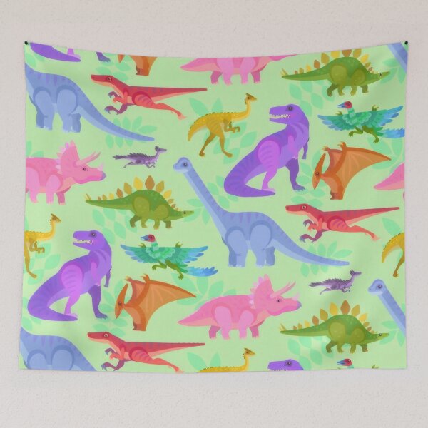 Item preview, Pastel Prehistoric Dinosaurs - Nursery Seamless Pattern designed and sold by Billy Morfo™.