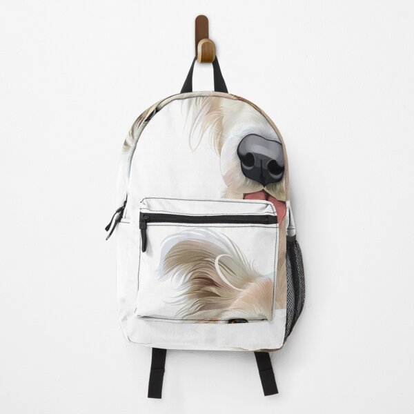 Item preview, Cute Happy Scruffy White Dog Vector Illustration designed and sold by onebystudio.