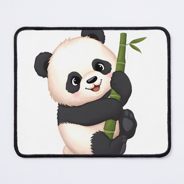 Item preview, Cute Baby Panda with Bamboo designed and sold by AmirArtisanVibe.
