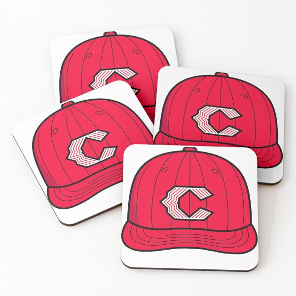 Item preview, Red C Baseball Cap - Bold Retro Varsity C Hat Sticker designed and sold by PufferPhishDzn.
