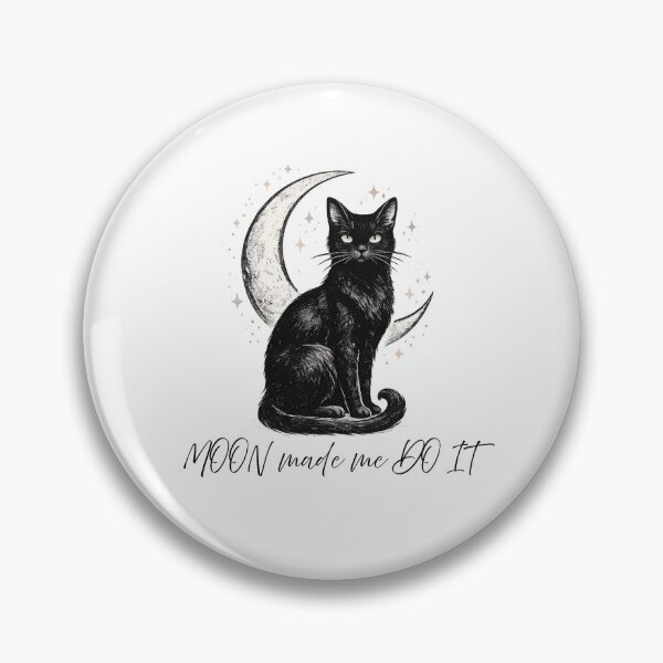 Item preview, Bad Luck Looks Good Black Cat Crescent Moon designed and sold by NESTORY-Studio.