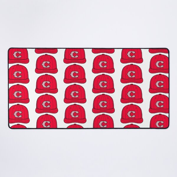 Item preview, Red C Baseball Cap - Bold Retro Varsity C Hat Sticker designed and sold by PufferPhishDzn.
