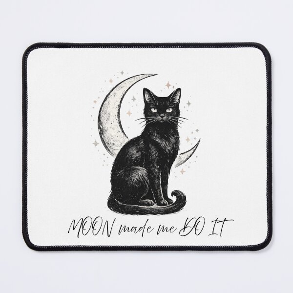 Item preview, Bad Luck Looks Good Black Cat Crescent Moon designed and sold by NESTORY-Studio.