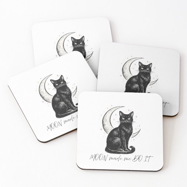 Item preview, Bad Luck Looks Good Black Cat Crescent Moon designed and sold by NESTORY-Studio.