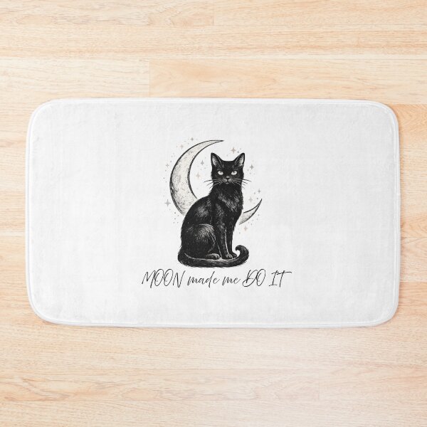 Item preview, Bad Luck Looks Good Black Cat Crescent Moon designed and sold by NESTORY-Studio.