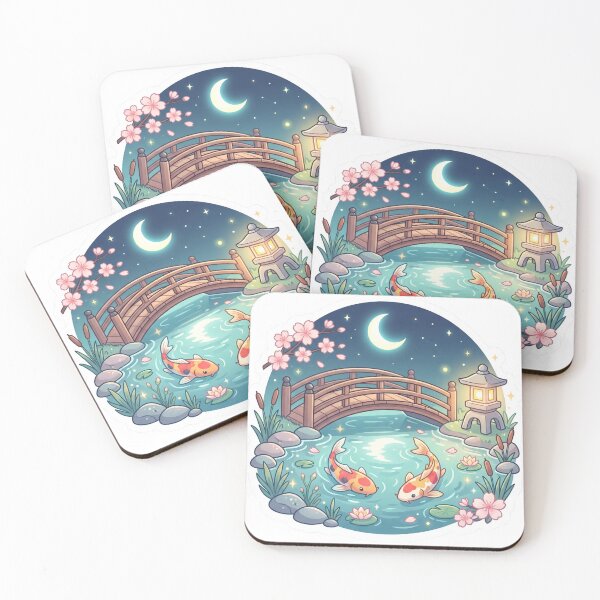 Item preview, Koi fish, Japanese night designed and sold by SoraPetals.