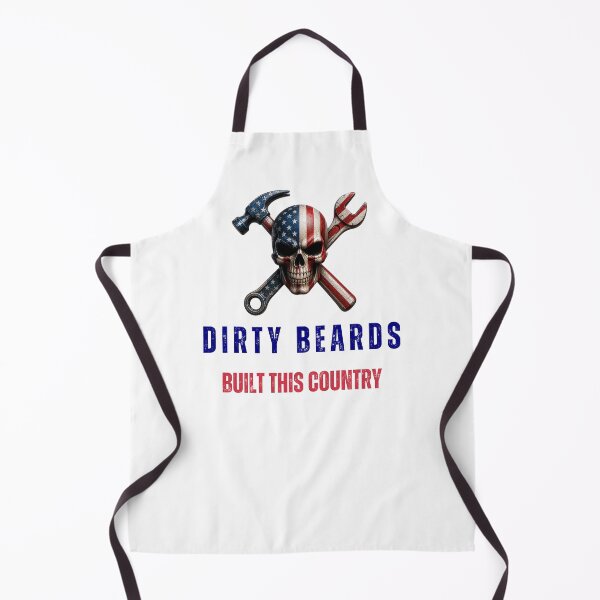 Item preview, Dirty Beards Built This Country Skull designed and sold by DirtyBeards.
