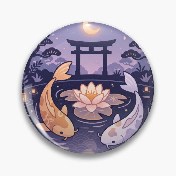 Item preview, Koi fish in the middle of the night designed and sold by SoraPetals.
