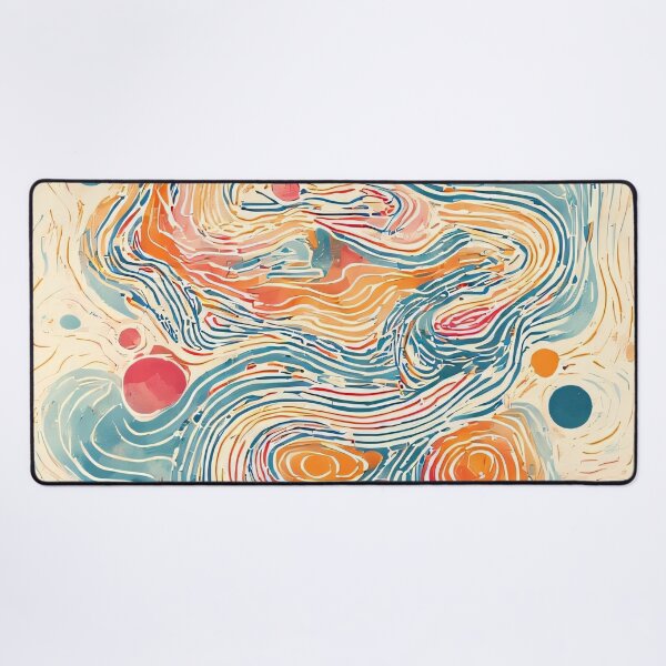 Item preview, Abstract flowing shapes in warm pastel shades designed and sold by Mianku | Für das Leben.