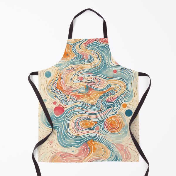 Item preview, Abstract flowing shapes in warm pastel shades designed and sold by Mianku | Für das Leben.