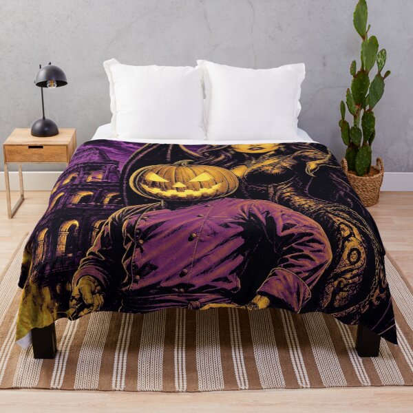 Item preview, Headless Horseman Coliseum Chef – Purple and Gold Halloween Art designed and sold by TheHorsemanRidesAgain.