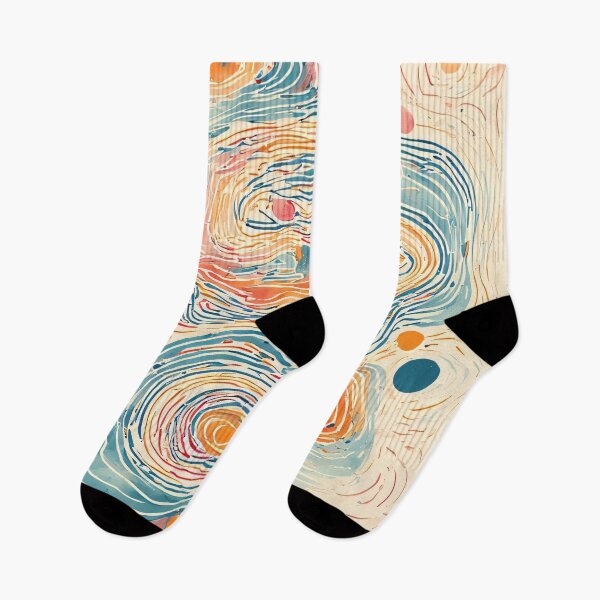 Item preview, Abstract flowing shapes in warm pastel shades designed and sold by Mianku | Für das Leben.