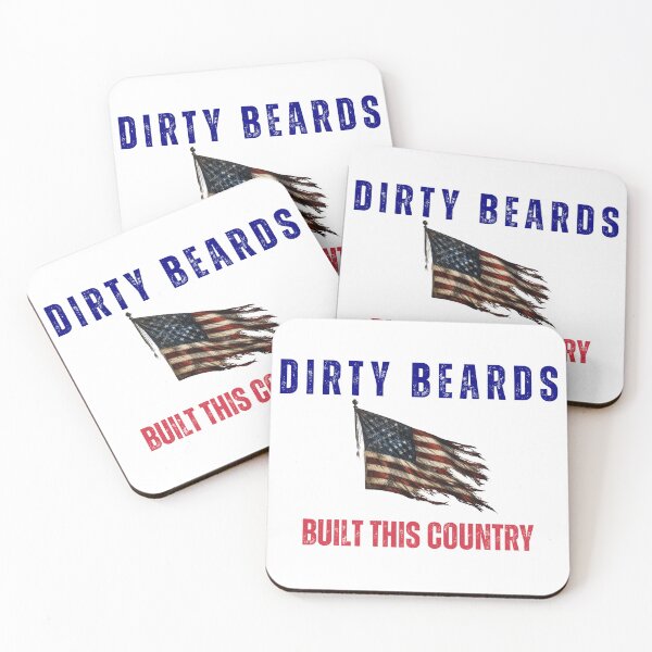 Item preview, Dirty Beards Built This Country (Flag) designed and sold by DirtyBeards.