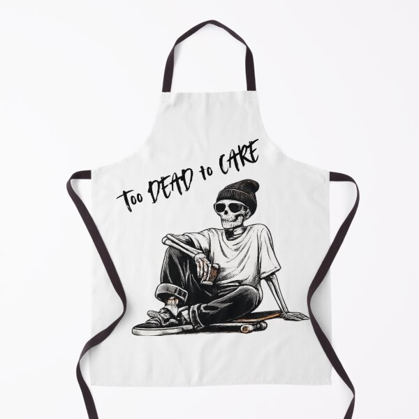 Item preview, Too Dead To Care Skater Skeleton Funny designed and sold by NESTORY-Studio.