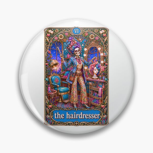 Item preview, Copy of Funny Tarot Skeleton - The Hairdresser designed and sold by Travelslightly.
