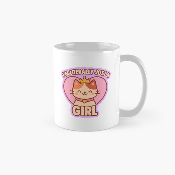 Item preview, I'm Literally Just A Girl Cat Tee designed and sold by AlenJaclenee.