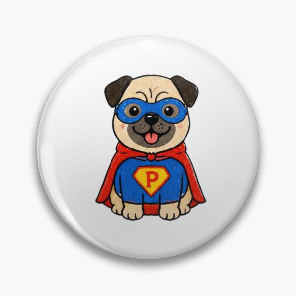 Item preview, Super Pug designed and sold by evavv-studio.