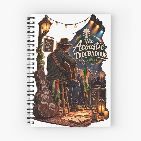 Item preview, The Acoustic Troubadour Irish Folk Concert Art designed and sold by Mohamedeinoo.