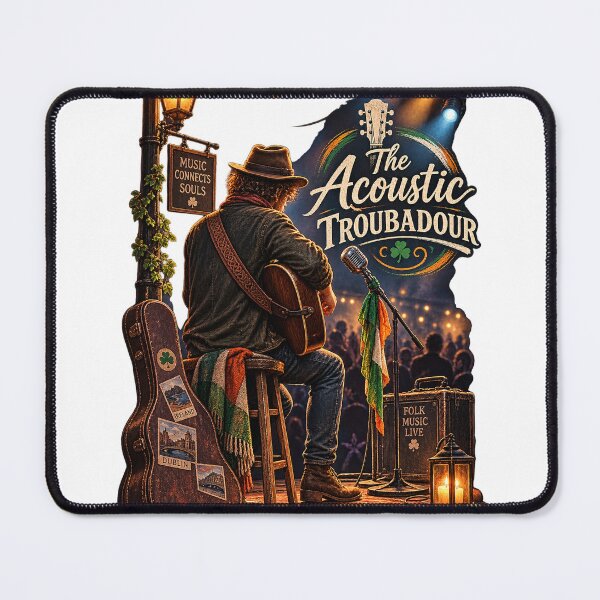 Item preview, The Acoustic Troubadour Irish Folk Concert Art designed and sold by Mohamedeinoo.