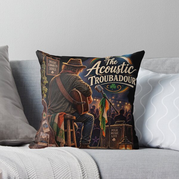 Item preview, The Acoustic Troubadour Irish Folk Concert Art designed and sold by Mohamedeinoo.