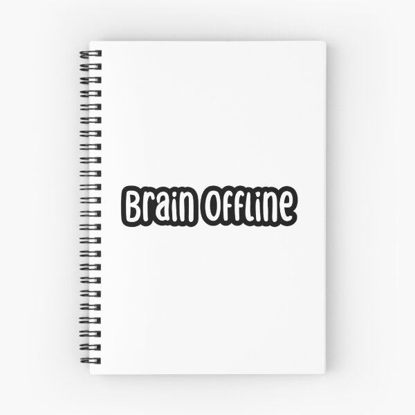 Item preview, Brain Offline, Outline Typography  designed and sold by Memes N Lore .