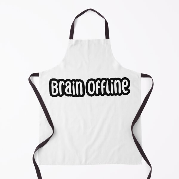 Item preview, Brain Offline, Outline Typography designed and sold by Memes N Lore .