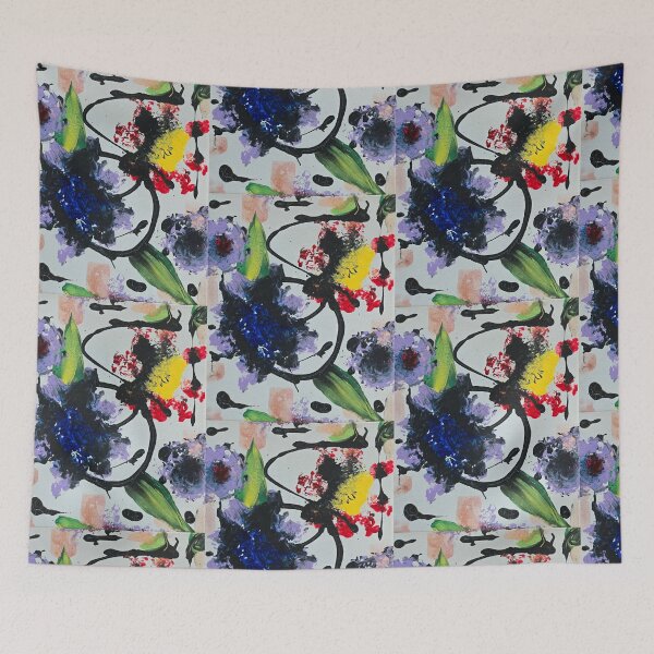 Item preview, Disruption in the abstract flower world designed and sold by LaurenMyersArtist.
